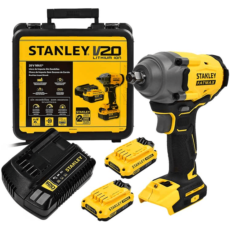 Stanley SBW920M2K 20V Cordless Impact Wrench 1 2 Drive Goldpeak Tools PH