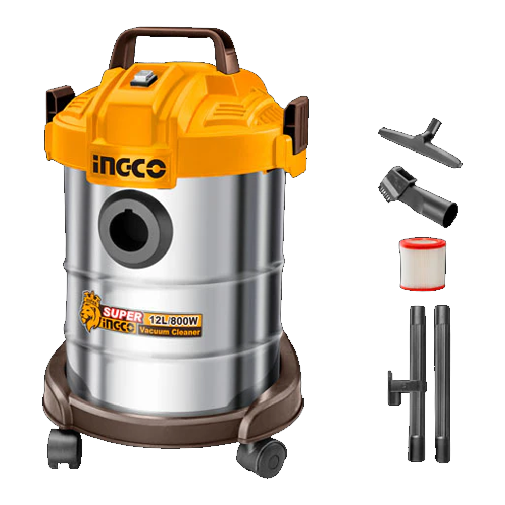 Ingco VC14122 Wet & Dry Vacuum Cleaner 800W 12L | Ingco by KHM Megatools Corp.