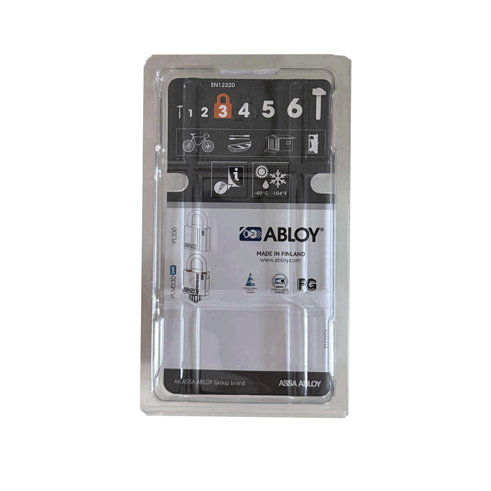 Abloy PL330/50 High Security Padlock (Long Shackle)
