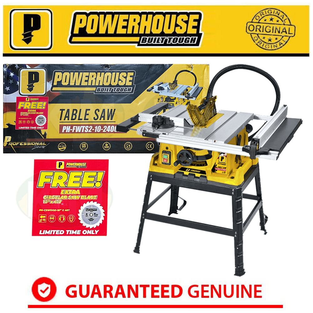 Powerhouse PH-FWTS2-10-2400HD Industrial Table Saw 10