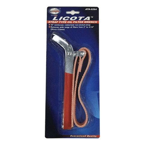 Licota ATA-0264 Oil Fiter Wrench Leather Strap 2" to 4-1/4" x 16 | Licota by KHM Megatools Corp.