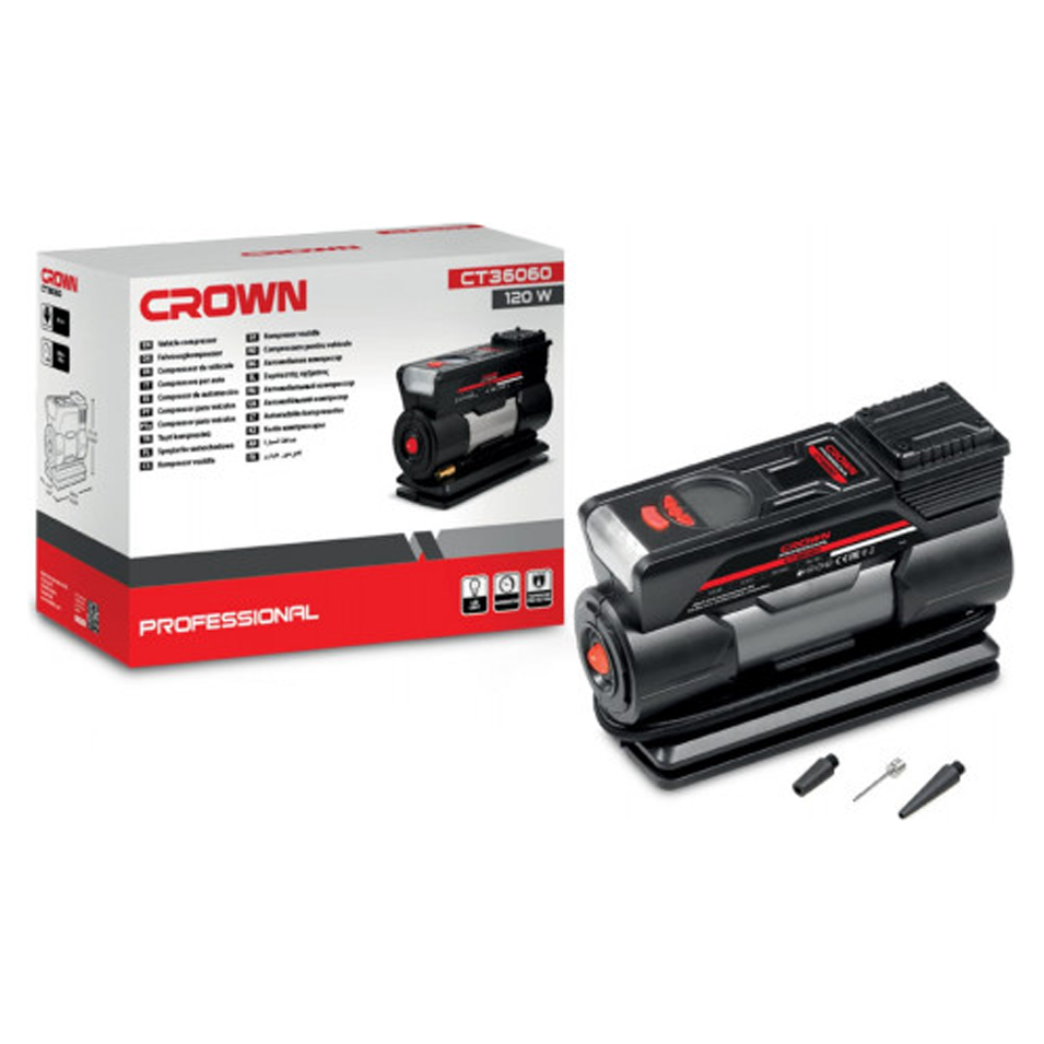 Crown CT36060 Air Compressor 12V 140Psi – Goldpeak Tools PH