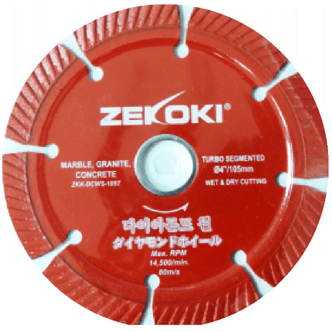 Zekoki ZKK-DCWS-105T Diamond Cut Off Wheel 4