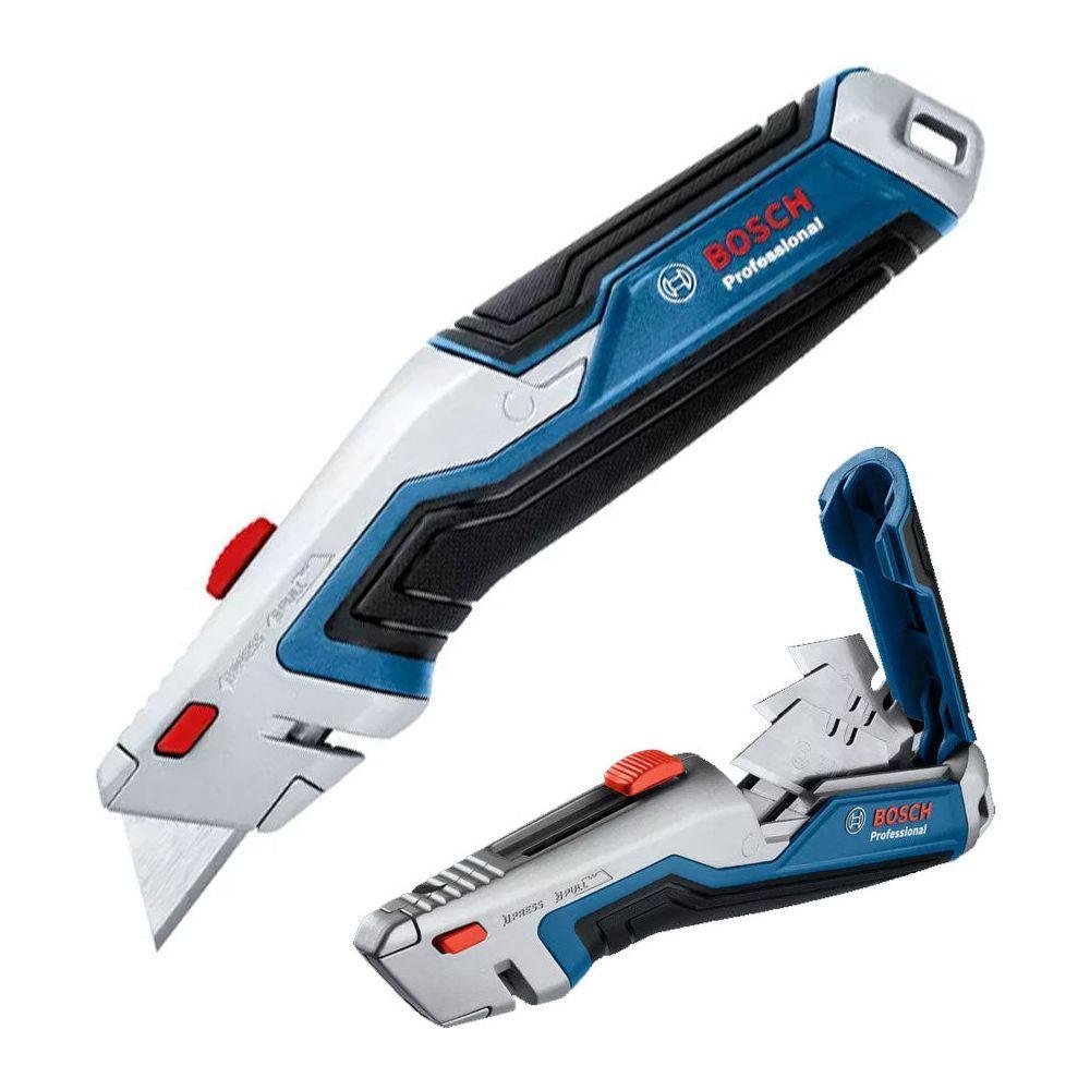 Bosch Retractable Utility Knife with 10Pcs Blades (1600A027M5) | Bosch by KHM Megatools Corp.