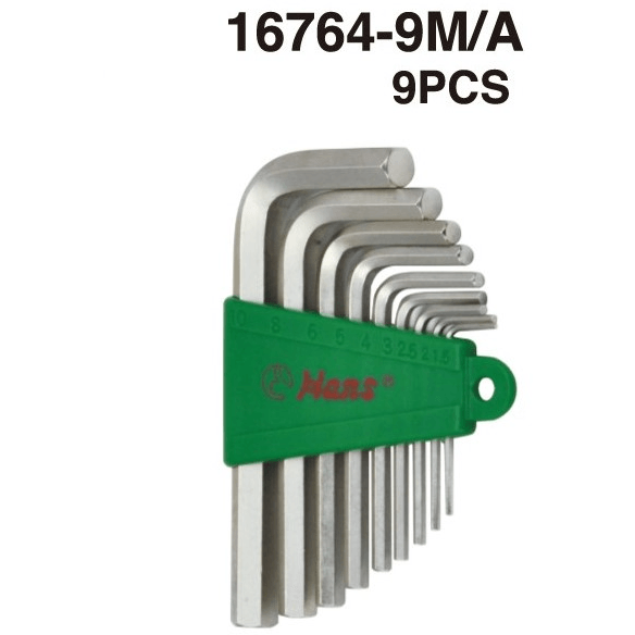 Hans 16764 Hex Key / Allen Wrench Set (Standard) - KHM Megatools Corp.
