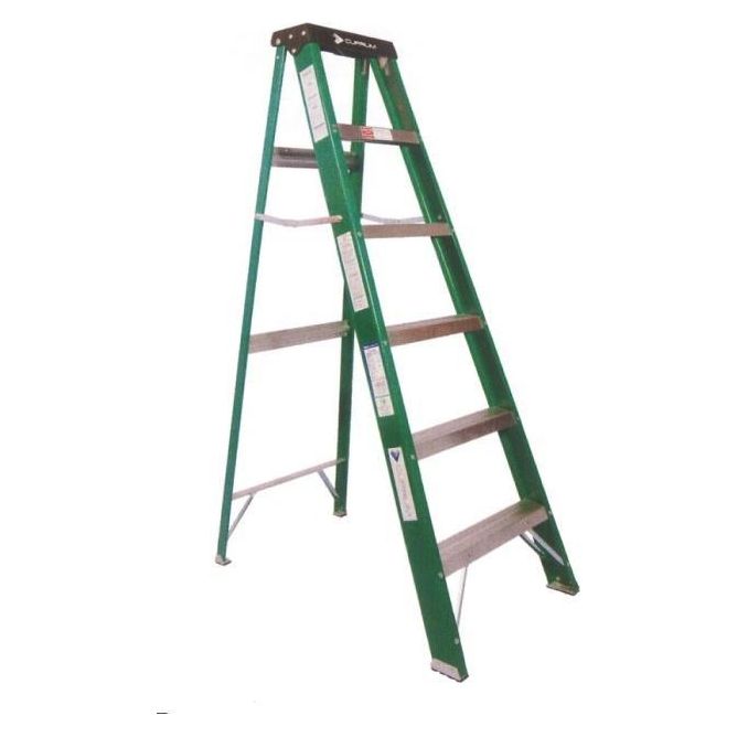 Louisville FS4000 Fiberglass Step Ladder / A-Type Ladder (225 lbs) [Green] - KHM Megatools Corp.