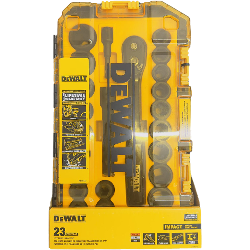 Dewalt DWMT74739 Combination Impact Socket Wrench Set 1/2