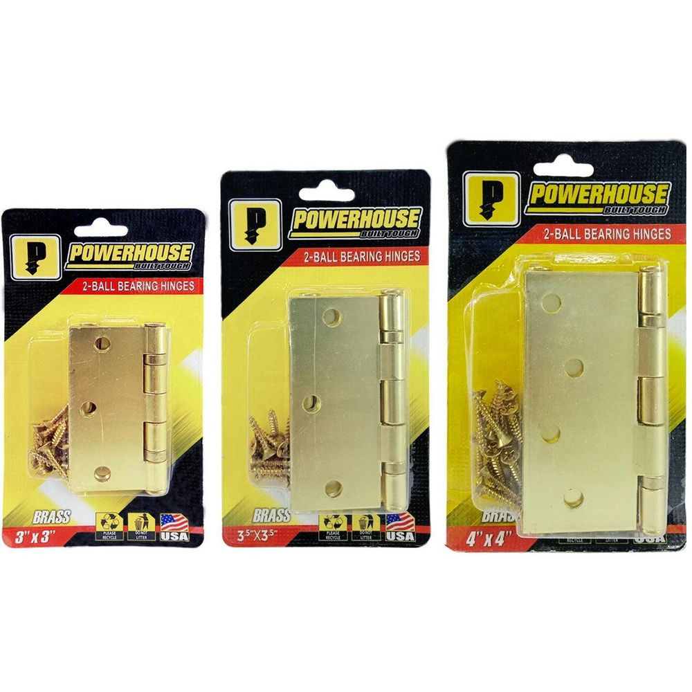 Powerhouse US3 2-Ball Bearing Hinges (Brass) | Powerhouse by KHM Megatools Corp.