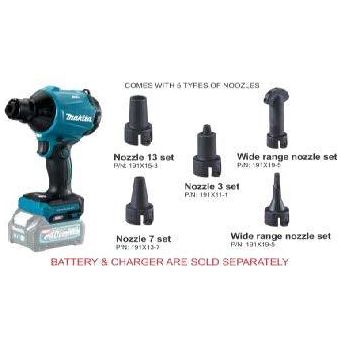 Makita AS001GZ 40V Cordless Dust Air Blower /Inflator XGT [Bare] - KHM Megatools Corp.