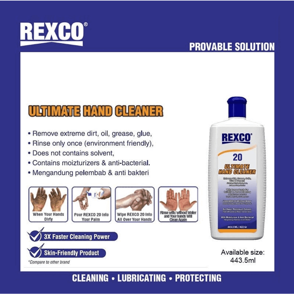Rexco 20 Ultimate Hand Cleaner / Hand Soap - KHM Megatools Corp.