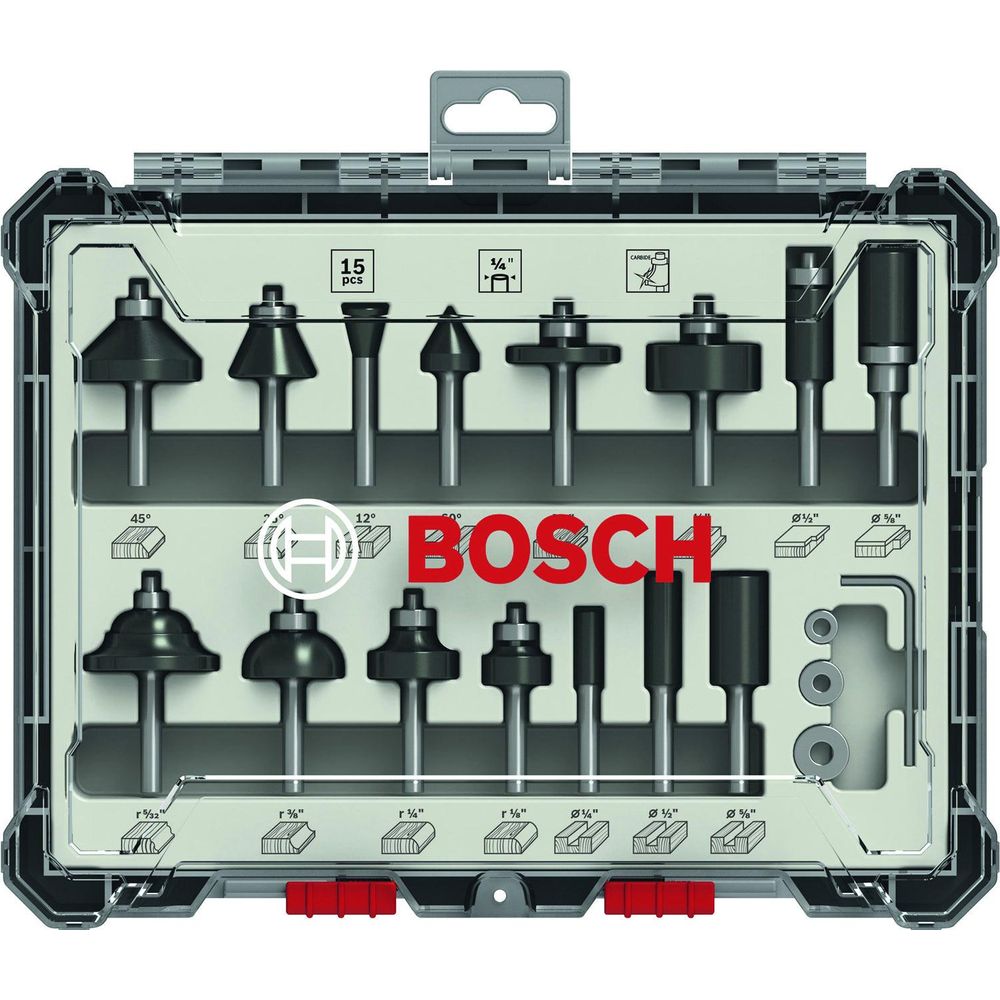 Bosch Router Bit Set 1/4