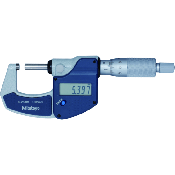 Mitutoyo 293-821-30 [Digimatic] Digital Outside Micrometer 25mm (Ratchet Stop) - KHM Megatools Corp.