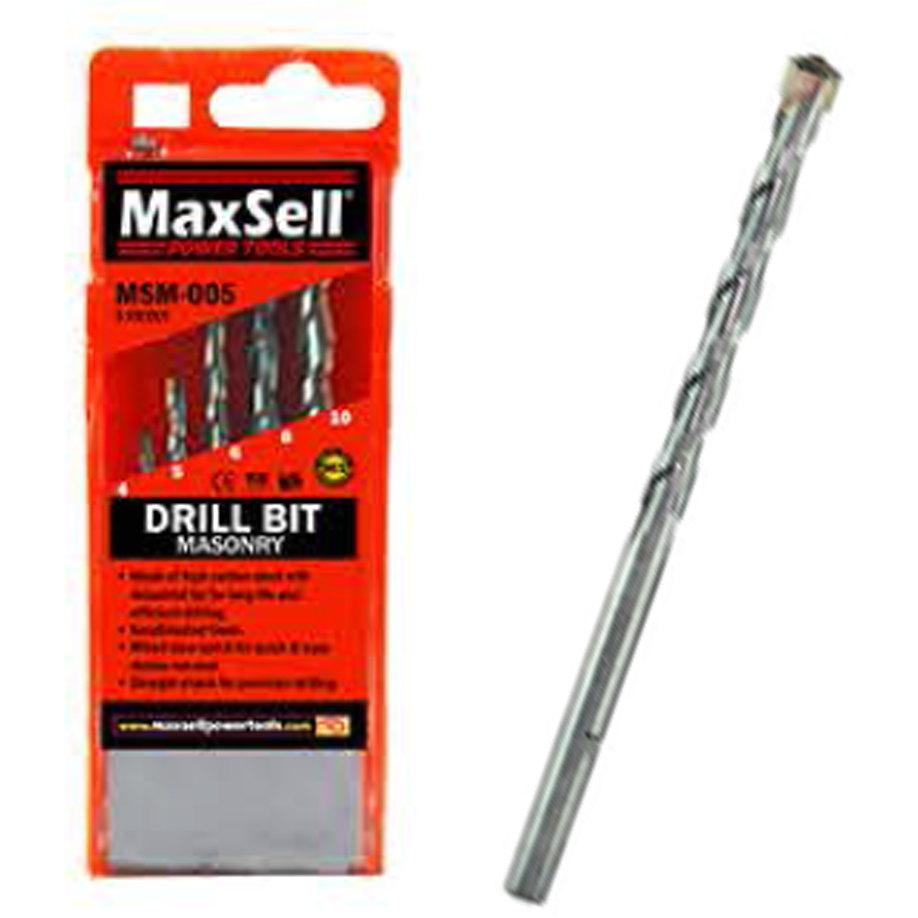 Maxsell MSM-005 Masonry Drill Bit Set 5Pcs