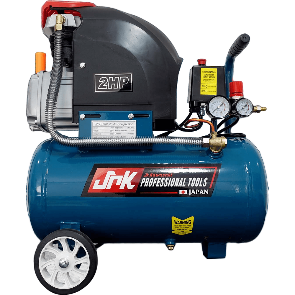 JR Kawasaki 2HP Direct Couple Air Compressor (JRKDC2HP/24L) - KHM Megatools Corp.