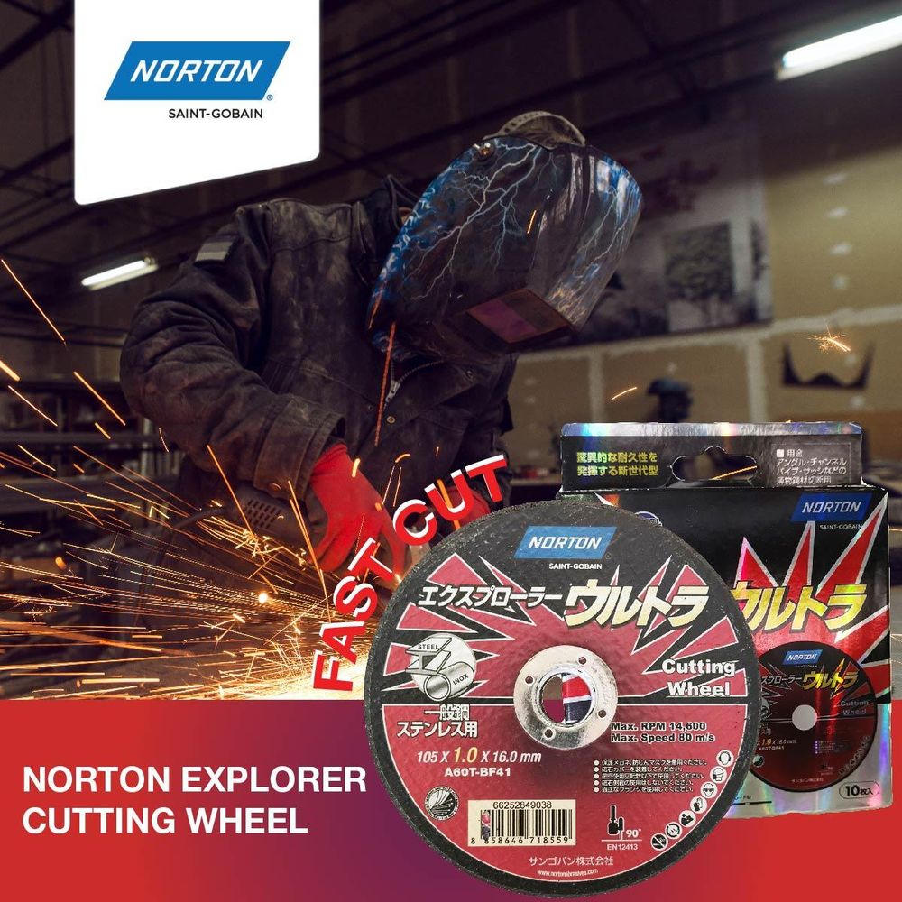 Norton S/S Super Thin Cut Off Wheel 4
