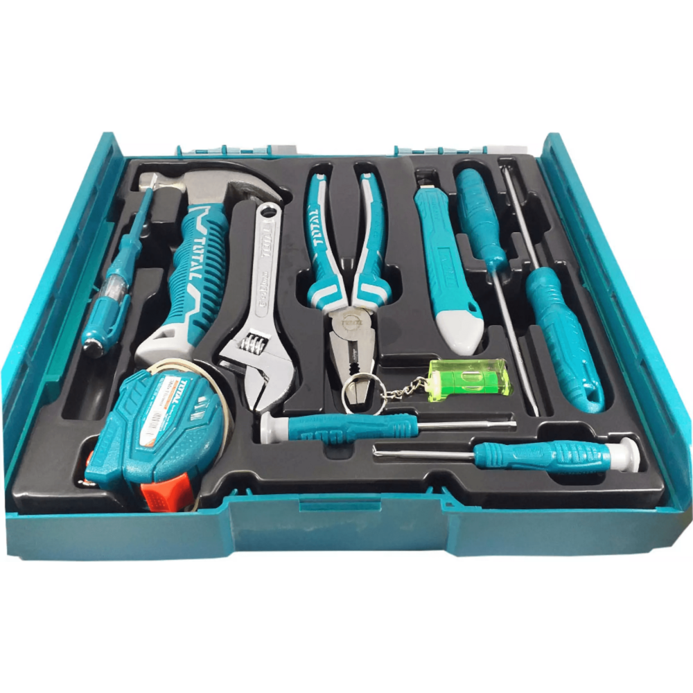 Total THKTV02H111 11pcs Hand Tools Set with Stackable Tool Box | Total by KHM Megatools Corp.