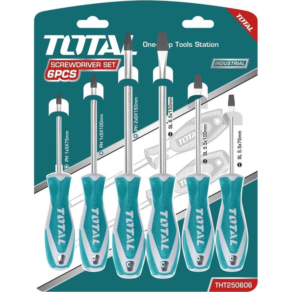 Total THT250606 6pcs Screwdriver Set | Total by KHM Megatools Corp.