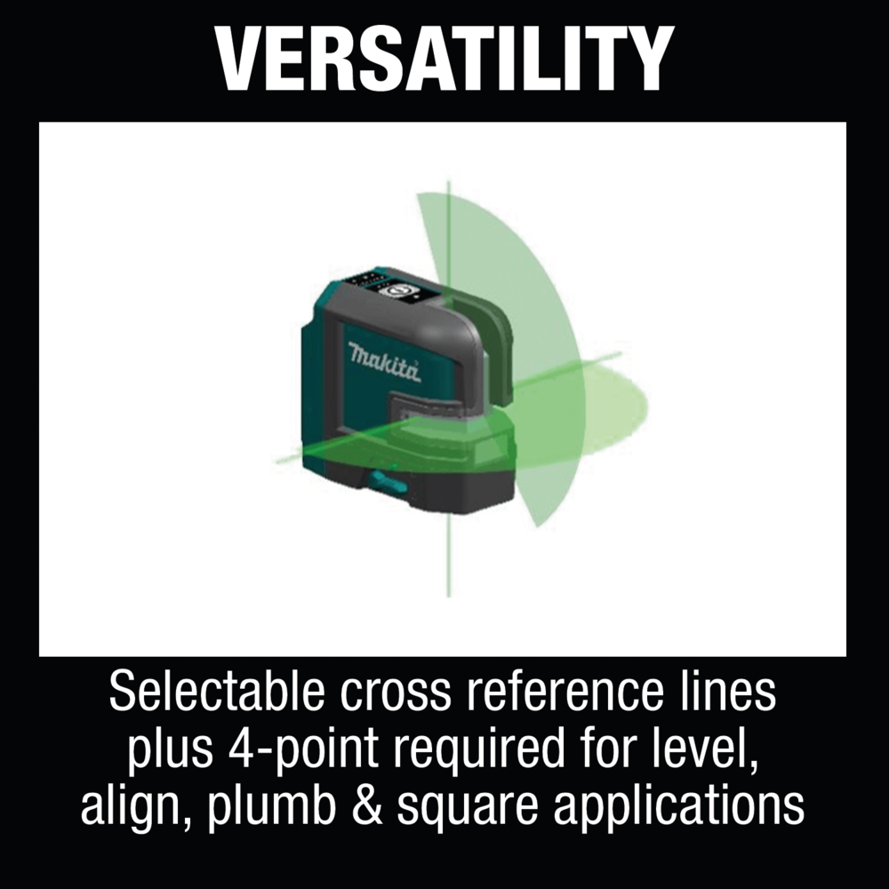 Makita SK106GDZ Cordless Cross Line Laser Level (Green) 12V CXT [Bare] –  Goldpeak Tools PH