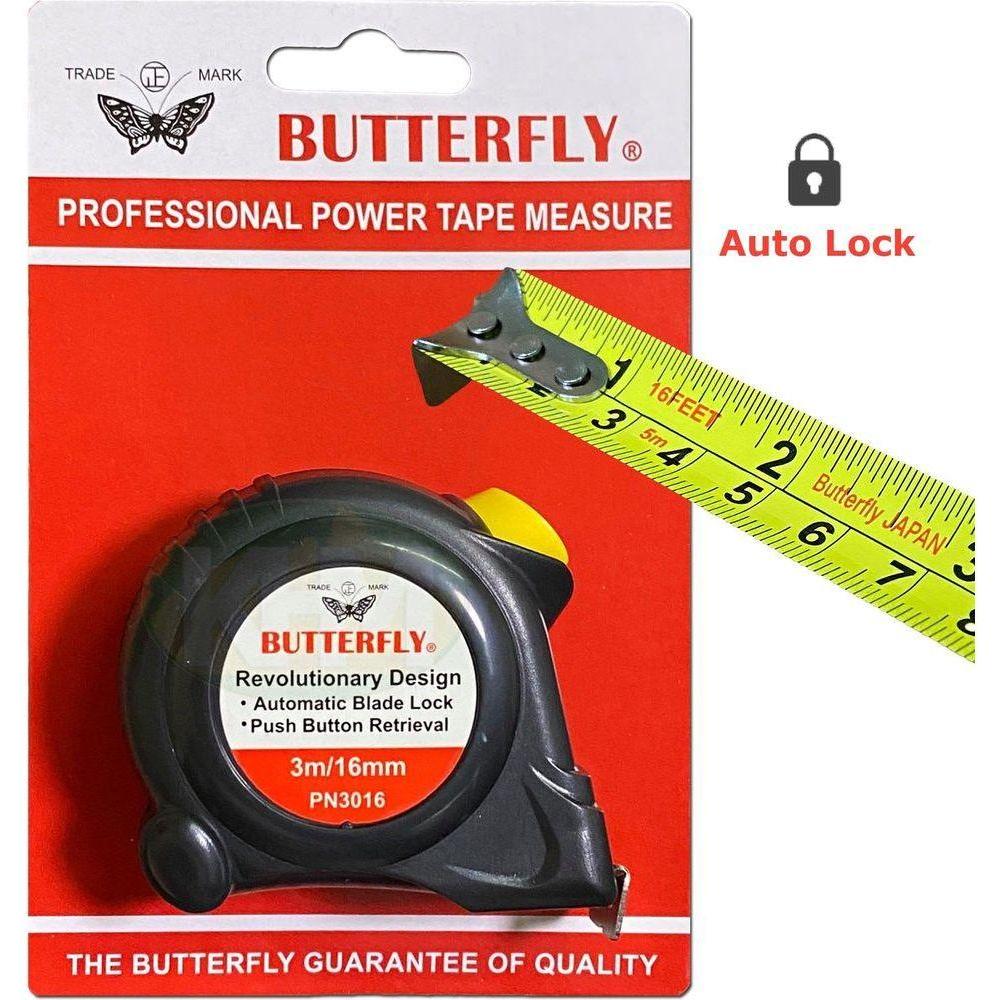 Butterfly Power Steel Tape Measure (Auto-Lock) | Butterfly by KHM Megatools Corp.