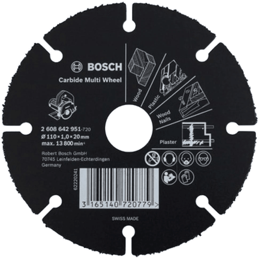 Bosch Carbide Multi Wheel 4" 2608643066 - KHM Megatools Corp.