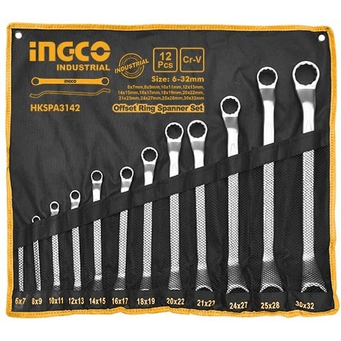 Ingco Offset Ring Spanner / Box Wrench Set - KHM Megatools Corp.