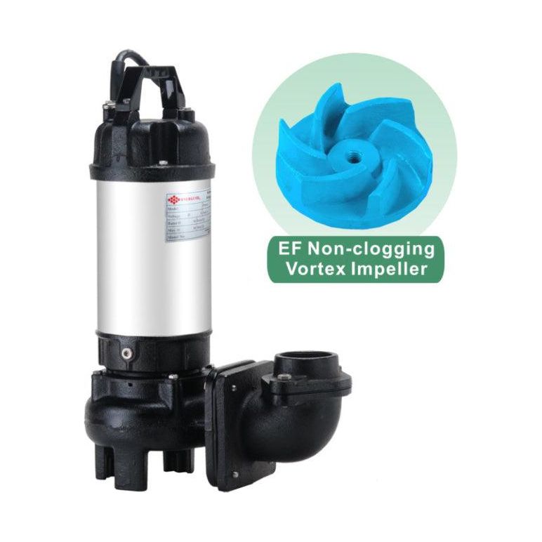 Evergush Submersible Vortex Sewage Pump (Dirty Water) | Evergush by KHM Megatools Corp.