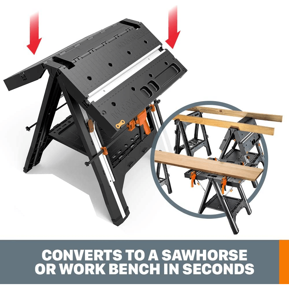 Worx WX051 Pegasus Multifunction Work Table / Saw Horse | Worx by KHM Megatools Corp.