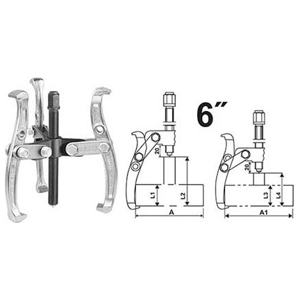 Ingco HGP08036 Three Jaws Puller 6