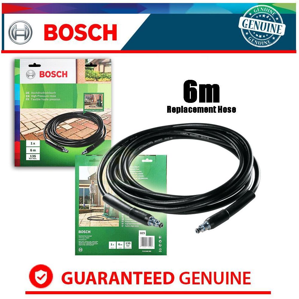 Bosch 6m High Pressure Hose for AQT Pressure Washers | Bosch by KHM Megatools Corp.