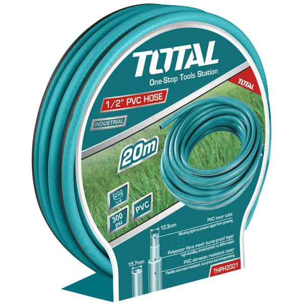 Total THPH2001 PVC Garden Hose 1/2