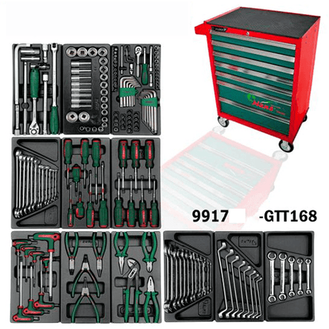 Hans GTT-168 Automotive Tools With Cabinet (168 pcs) - KHM Megatools Corp.