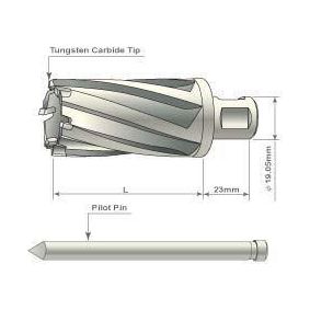 Benzwerkz TCT Annular Cutter Drill Bit for Magnetic Drill Press | Benzwerkz by KHM Megatools Corp.