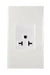Omni WP1-WA Aircon Tandem Outlet in White Plate 20A (Wide Series) | Omni by KHM Megatools Corp.