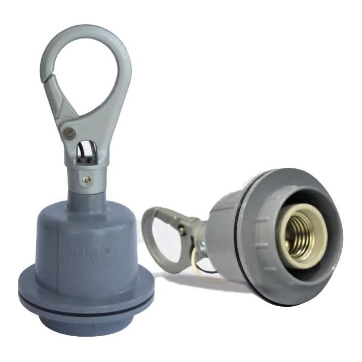 Omni E27-608H E27 Heavy Duty Lamp Holder with Hook 6A 250V | Omni by KHM Megatools Corp.