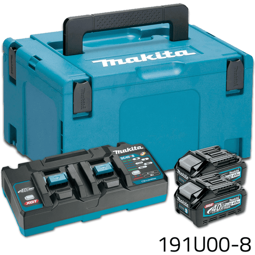 Makita PSKG3 (191U00-8) 40V Power Source Kit / Battery & Charger Set XGT (4.0Ah) - KHM Megatools Corp.