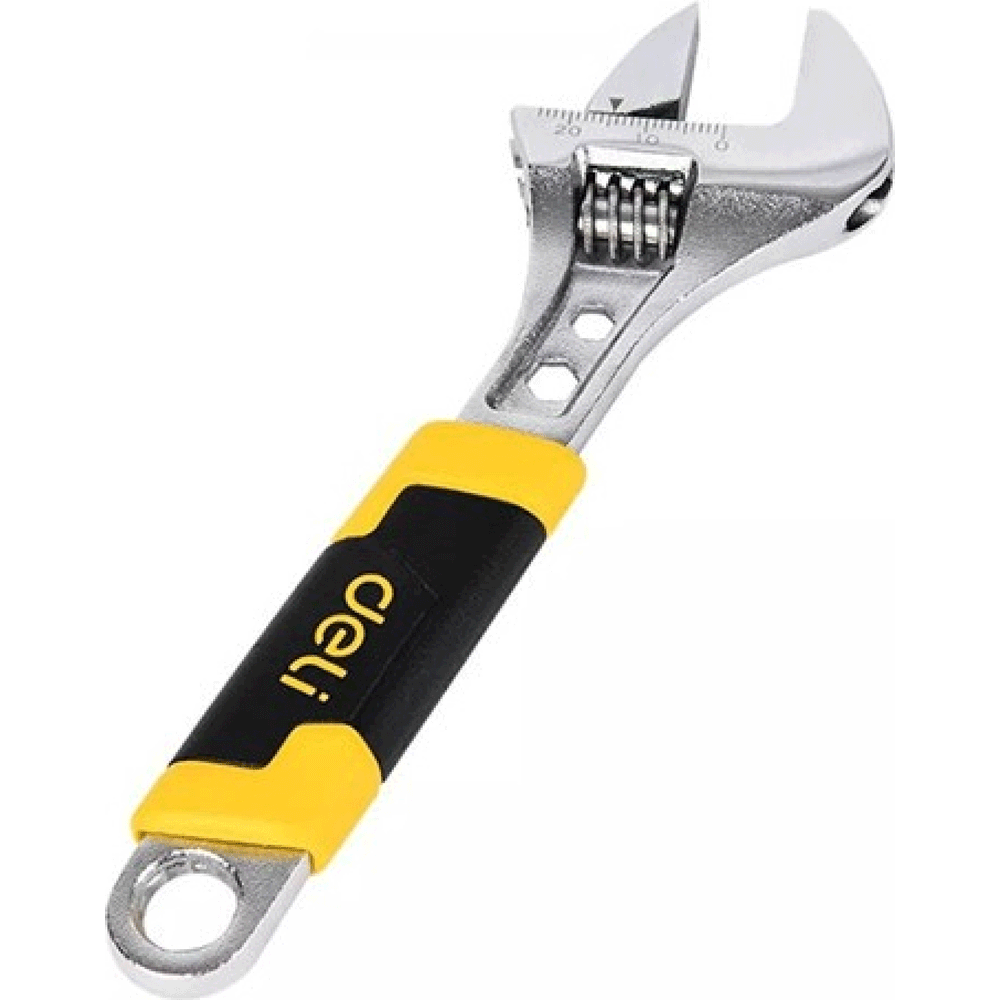 Deli EDL30106-112 Adjustable Wrench (Plastic Handle) 6