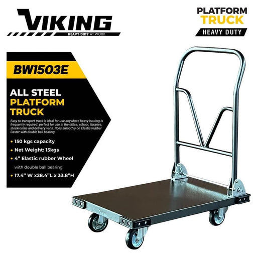 Viking BW1503E Medium Duty Steel Platform Trolley / Truck (150kg) - KHM Megatools Corp.