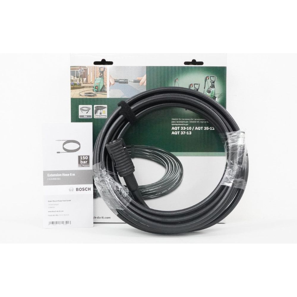 Bosch 6m Extension Pressure Hose for AQT Pressure Washers | Bosch by KHM Megatools Corp.