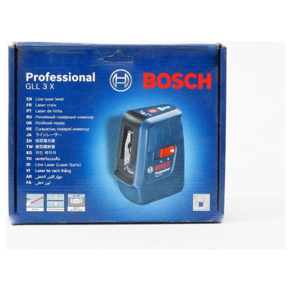 Bosch GLL 3X  Line Laser Level [3x Lines] (15meters) | Bosch by KHM Megatools Corp.