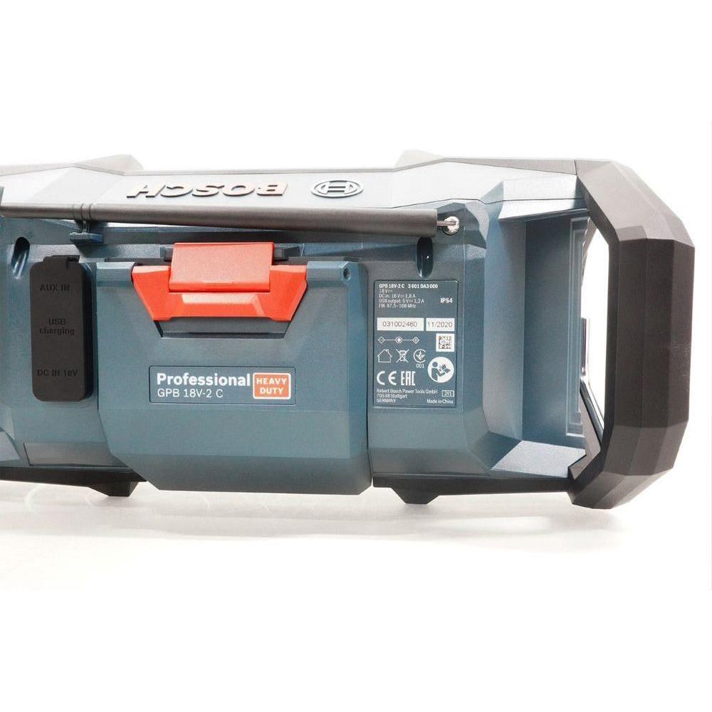 Bosch GPB 18V-2 C Cordless Jobsite Radio 18V [Bare] | Bosch by KHM Megatools Corp.