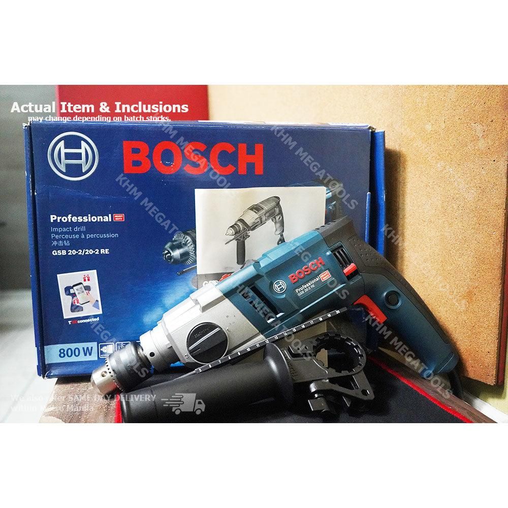 Bosch GSB 20-2 RE 2-Speed Hammer Drill 20mm 800W - KHM Megatools Corp.