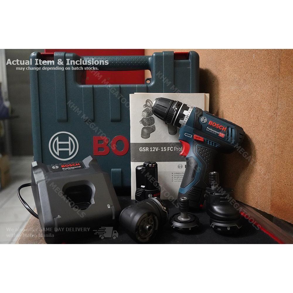 Bosch GSR 12V-15 FC Cordless Drill / Driver FlexiClick (5-in-1) 12V - KHM Megatools Corp.