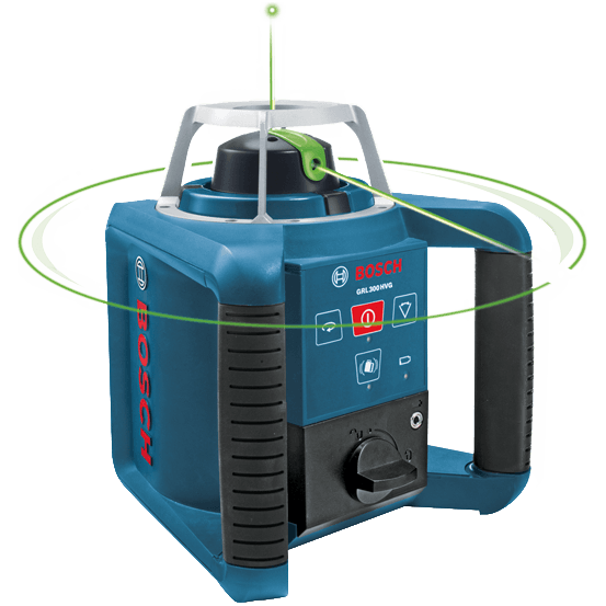 Bosch GRL 300 HVG Set Rotation Laser Level / Line Laser (Green Laser) - Goldpeak Tools PH Bosch