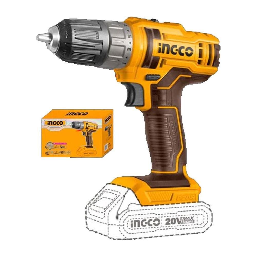 Ingco CDLI200515 Li-Ion Cordless Drill 20V - KHM Megatools Corp.