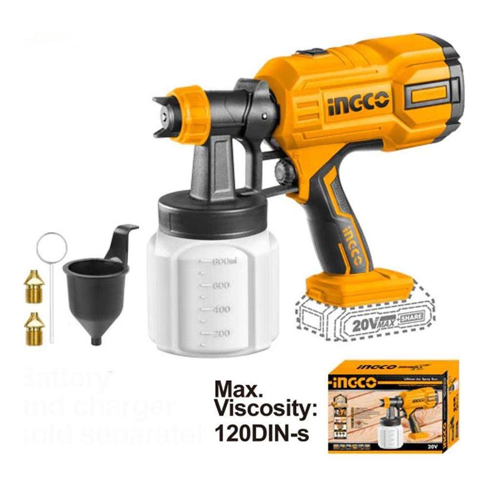 Ingco CSGLI2003 Li-Ion Spray Gun 20V - KHM Megatools Corp.