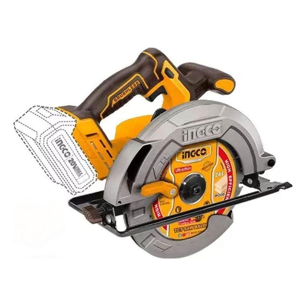 Ingco CSLI18511 Li-Ion Circular Saw Brushless 20V - KHM Megatools Corp.