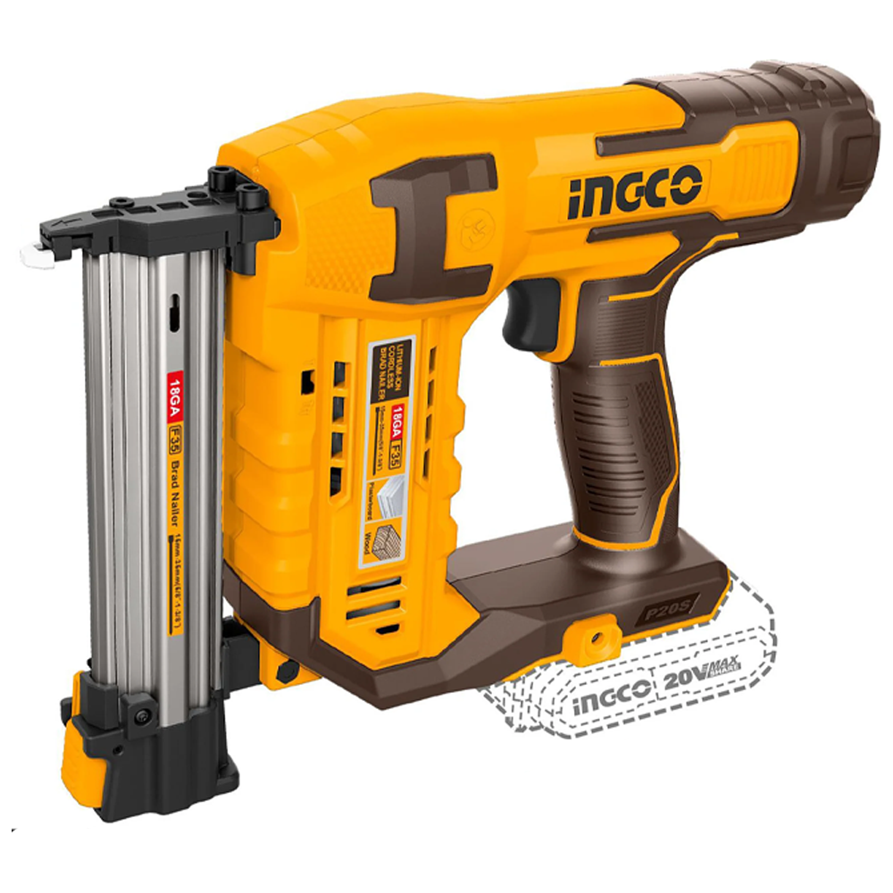 Ingco CSTLI3805 Cordless Li-Ion Concrete Brad Nailer 20V (Bare)