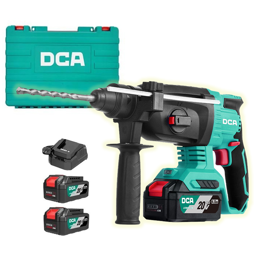 DCA ADZC02-26 EM Cordless Brushless Rotary Hammer 600W 20V 4.0Ah