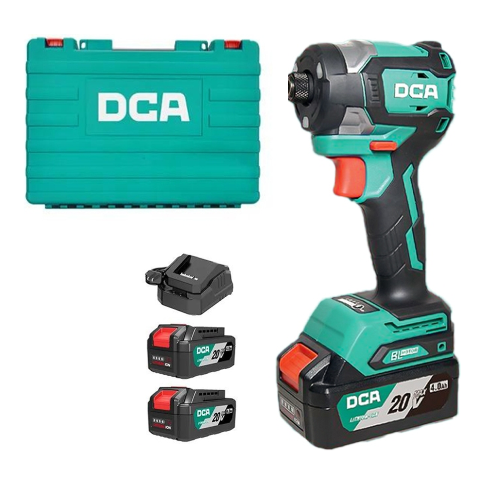 DCA ADPL208-EM Cordless Brushless Impact Driver 20V 4.0Ah