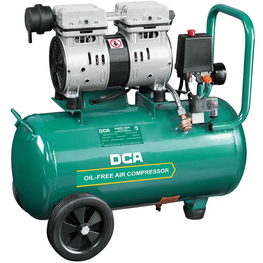 DCA AQE02-1824L Oil-Free Air Compressor 750W 24L